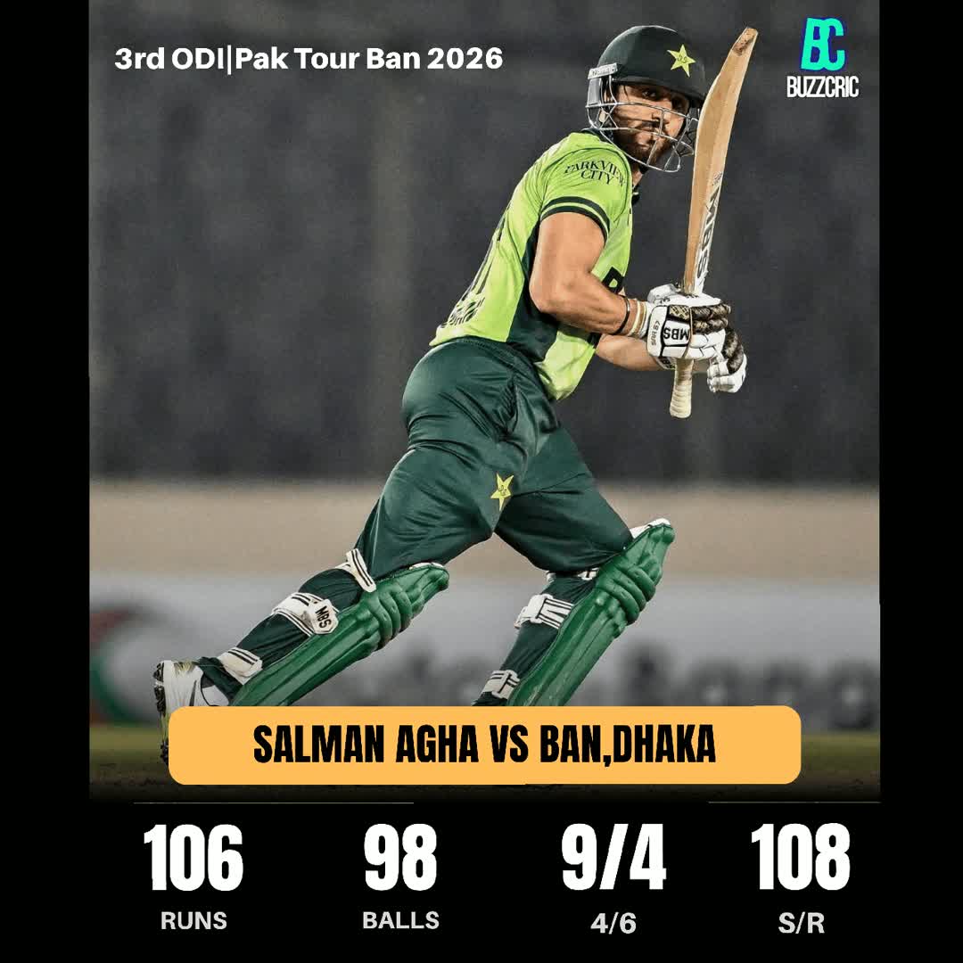 Post by Buzz Cric: 🚨 𝗠𝗔𝗜𝗗𝗘𝗡 '𝗔𝗪𝗔𝗬' 𝗢𝗗𝗜 💯 𝗙𝗢𝗥 𝗦𝗔𝗟𝗠𝗔𝗡 𝗔𝗚𝗛𝗔 - his 3rd overall 💥 Everyone got troubled, Agha...