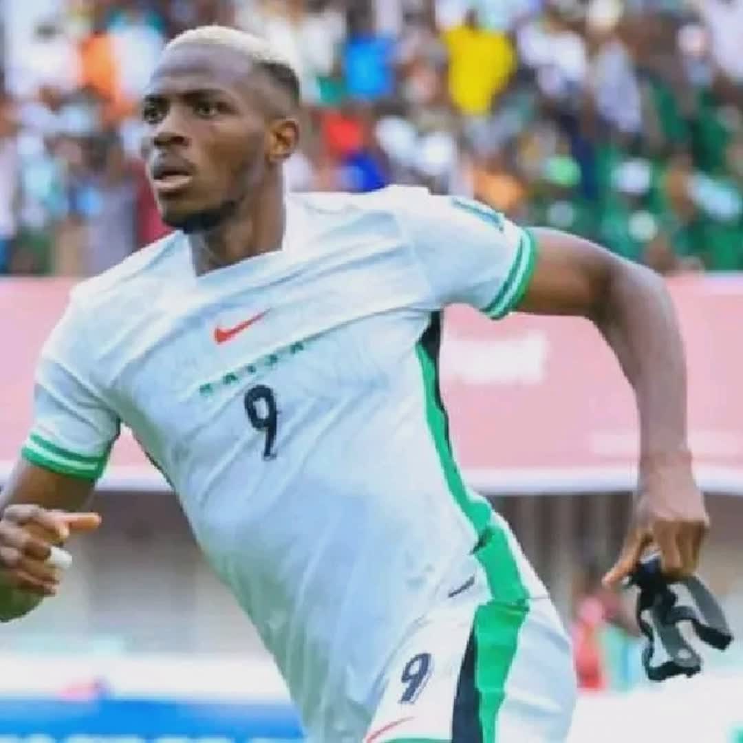 Post by Collins Jacobs: ♻️World best striker Victor Osimhen scored hat trick to help nigeria claim a place in the 2026 FIFA World Cup best...