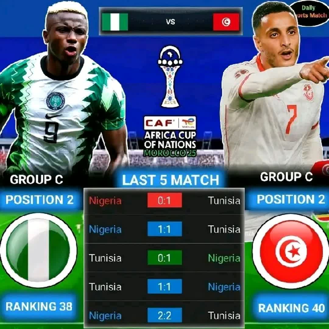 Post by Collins Jacobs: One match you can't wait to see 🔵 Nigeria 🆚 Tunisia ⏰ 27 December, BST 21:00 🏆 Africa Cup Of Nations 2025 ⚽ Round...