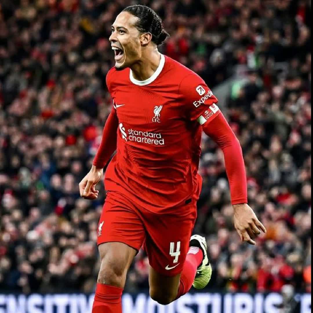 Post by SportsCenter TN: Captain's passion! 🔴🧱 Virgil van Dijk leading the charge with absolute power and emotion. ⚽️🔥 #VirgilVanDijk...
