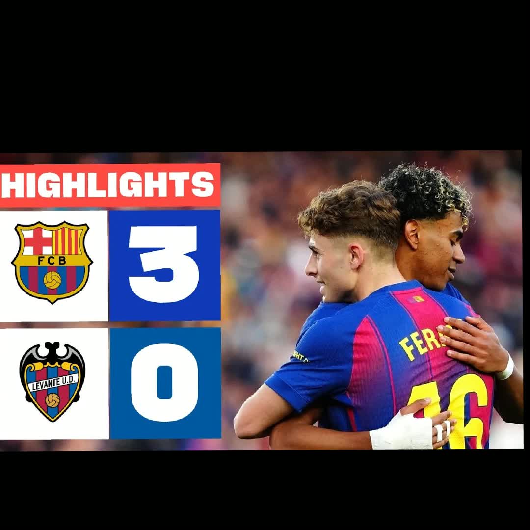 Post by Here Highlights: Barcelona 3:0 Levante UD #Barcelona #barcelonaa #LamineYamal #buzzer #viral #fyp #sports #Daily #buzzer_fan_official...