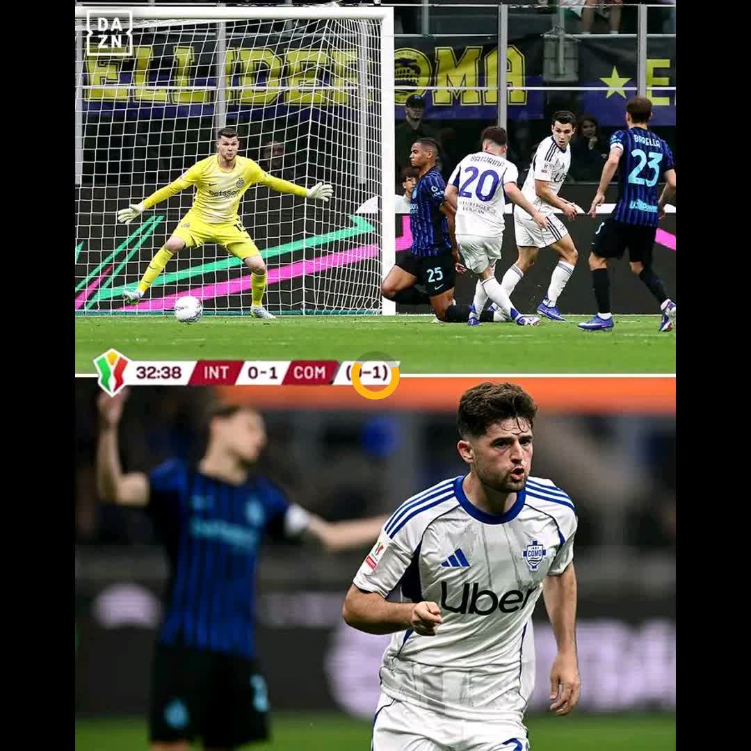 Post by Christian M.: BATURINA GIVES COMO THE 1-0 LEAD OVER INTER 🚨 #coppaitalia