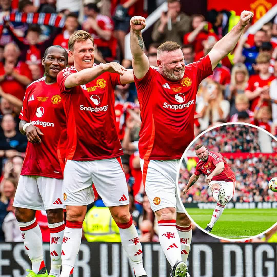 Post by Manchester United: Wayne Rooney has still got it 💯 Man United’s all-time top goalscorer gives them the lead against Celtic Legends in...