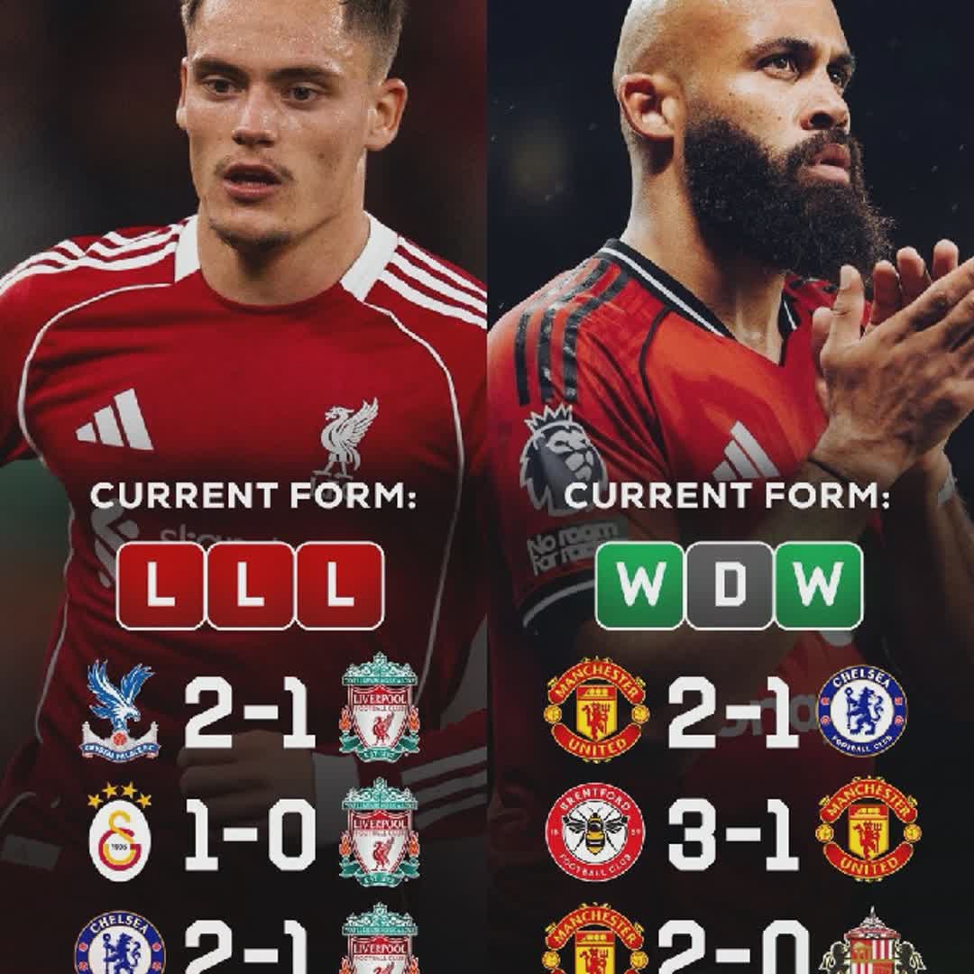 Post by Samson Ajibola: 👀Manchester United form and Liverpools form heading into the game on Sunday. @buzzer_fan_official @trendingbuzzers...