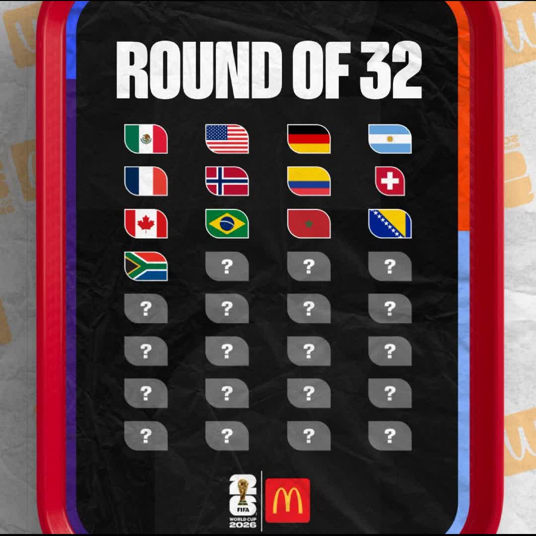 Post by Uche Ndukwe: 13 spaces filled for the round of 32 #buzzer #viral #fyp #sports #Daily #football #buzzer_fan_official #fifaworldcup...