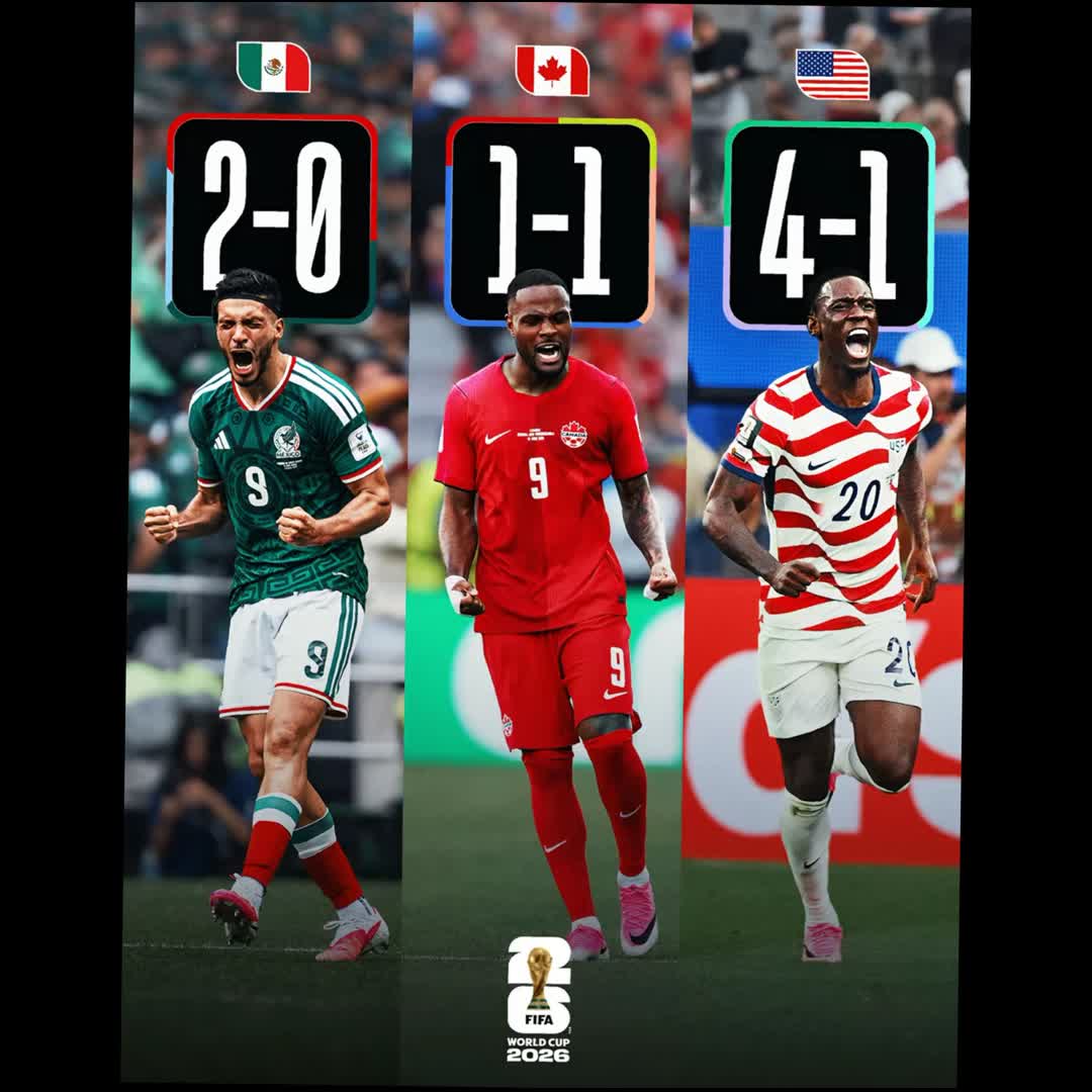 Post by footy station: The hosts remain unbeaten 🇲🇽🇨🇦🇺🇸