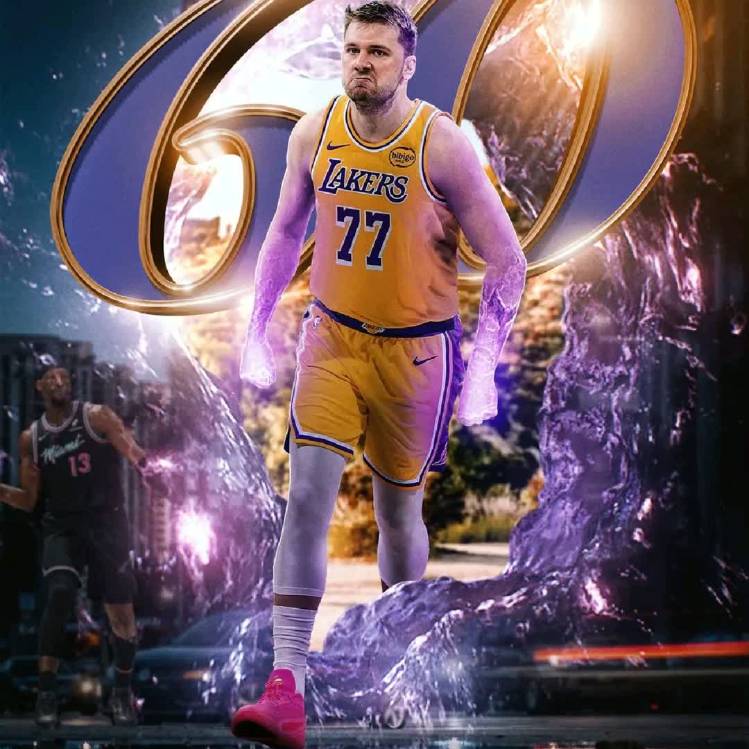 Post by Rok Planinsek: Luka Doncic goes BALLISTIC against Miami with 60 PTS, 7 REB, 5 STL, 9 3PM and extends the Lakers winning-streak to 8...