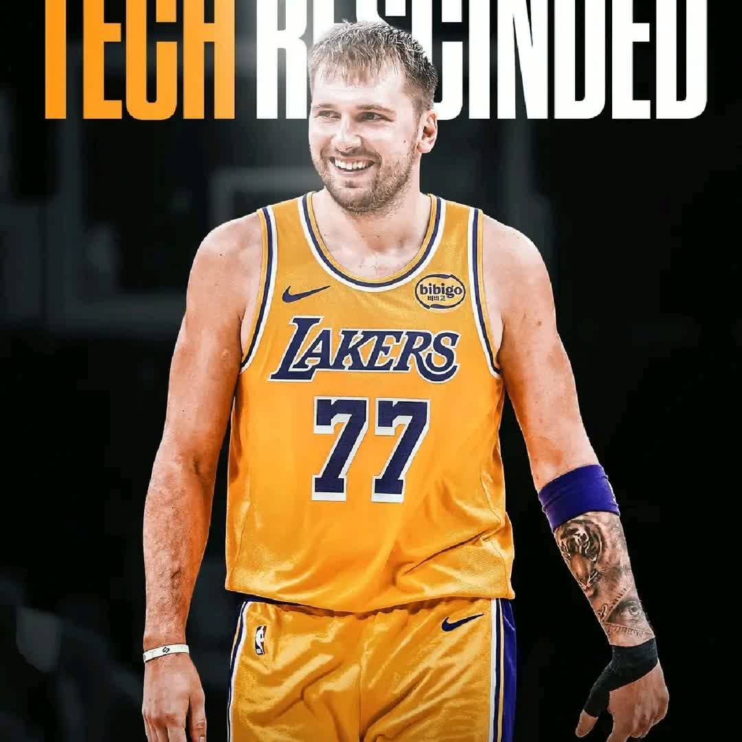 Post by Rok Planinsek: BREAKING: The NBA has RESCINDED Luka Doncic’s 16th technical foul allowing him to play tomorrow vs Detroit 🚨 The...