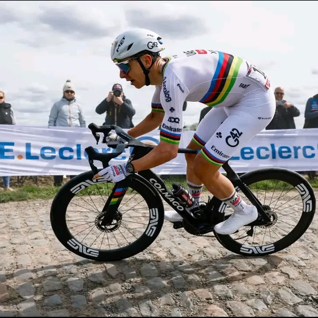 Post by Rok Planinsek: So many stories to hear from Roubaix but Ours, I will remember forever, thank you guys @sebasmolano_ @mikkel_bjerg98...