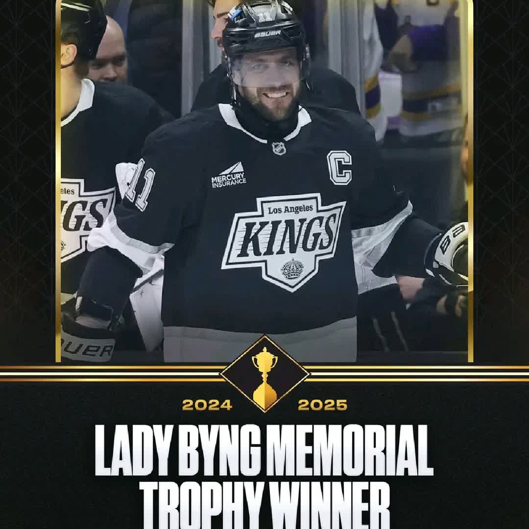 Post by Rok Planinsek: For the third time in his career, Anže Kopitar wins the Lady Byng Memorial Trophy 🏆👏 @wubalem1025 @ezetun...