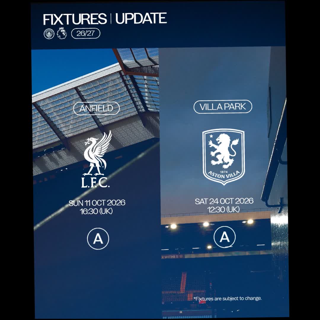 Post by Teniola Adeosun: 🚨 FIXTURE UPDATES 🚨 🆚 Liverpool (A) 🏆 @premierleague 📅 Sunday 11 October ⏰ 16:30 (UK) 🆚 Aston Villa (A) 🏆...