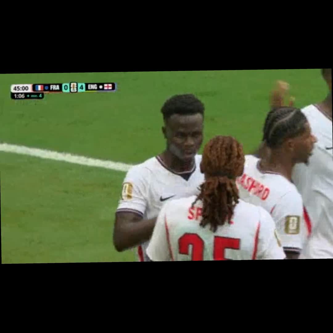 Post by Him Self: England 🏴󠁧󠁢󠁥󠁮󠁧󠁿 first half 4:0 France 🇫🇷 #buzzer #viral #fyp #sports #football #Daily #buzzer_fan_official...