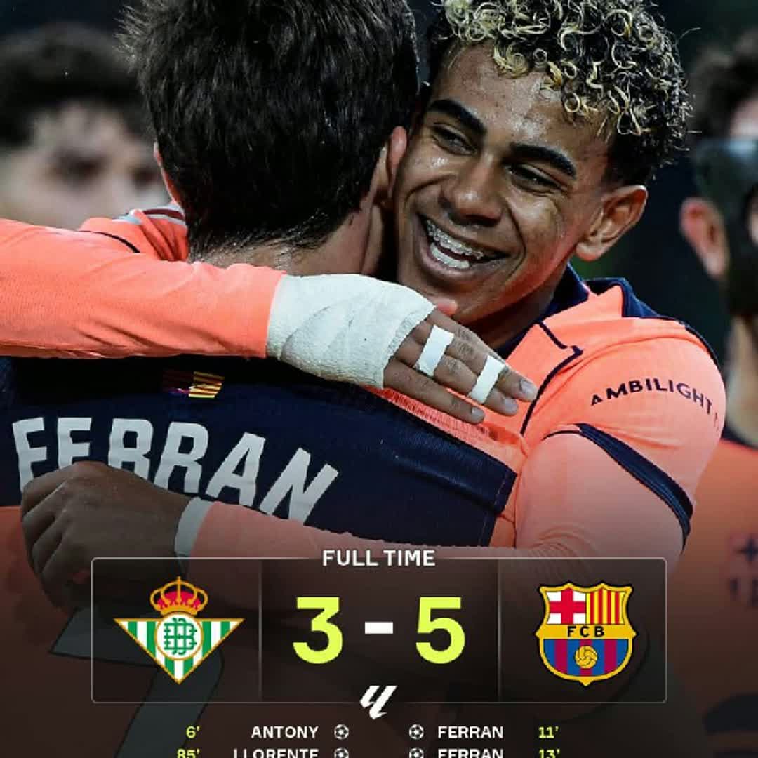 Post by Tejiri becky Otite: Barcelona hold firm at the top of La Liga, stretching their lead to four points 🔥🔵🔴 @emayepaul04 @sportsgird...