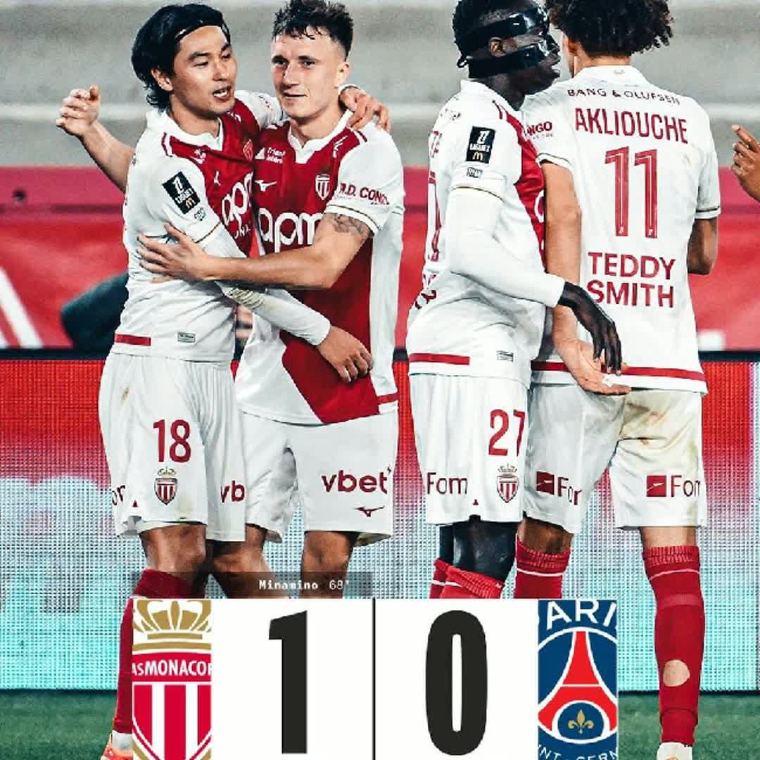 Post by Tejiri becky Otite: FT | AS Monaco 1-0 PSG ⚽️Takumi Minamino A big win for Monaco 🔥 @emayepaul04 @fightlife @sportsgird @kellysports...