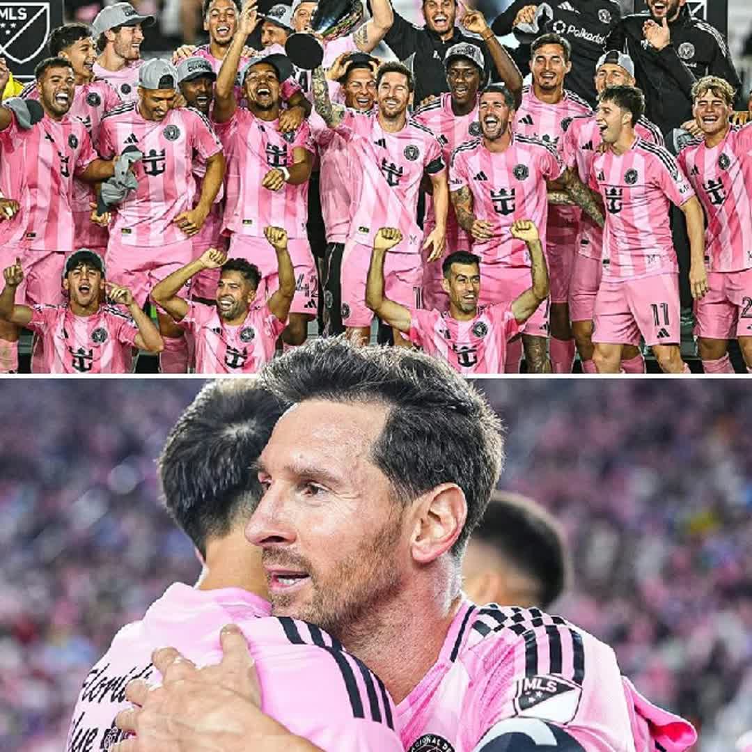 Post by Tejiri becky Otite: Messi secures his first Eastern Conference title and the celebrations are on🏆🌴 @emayepaul04 @kellysports...