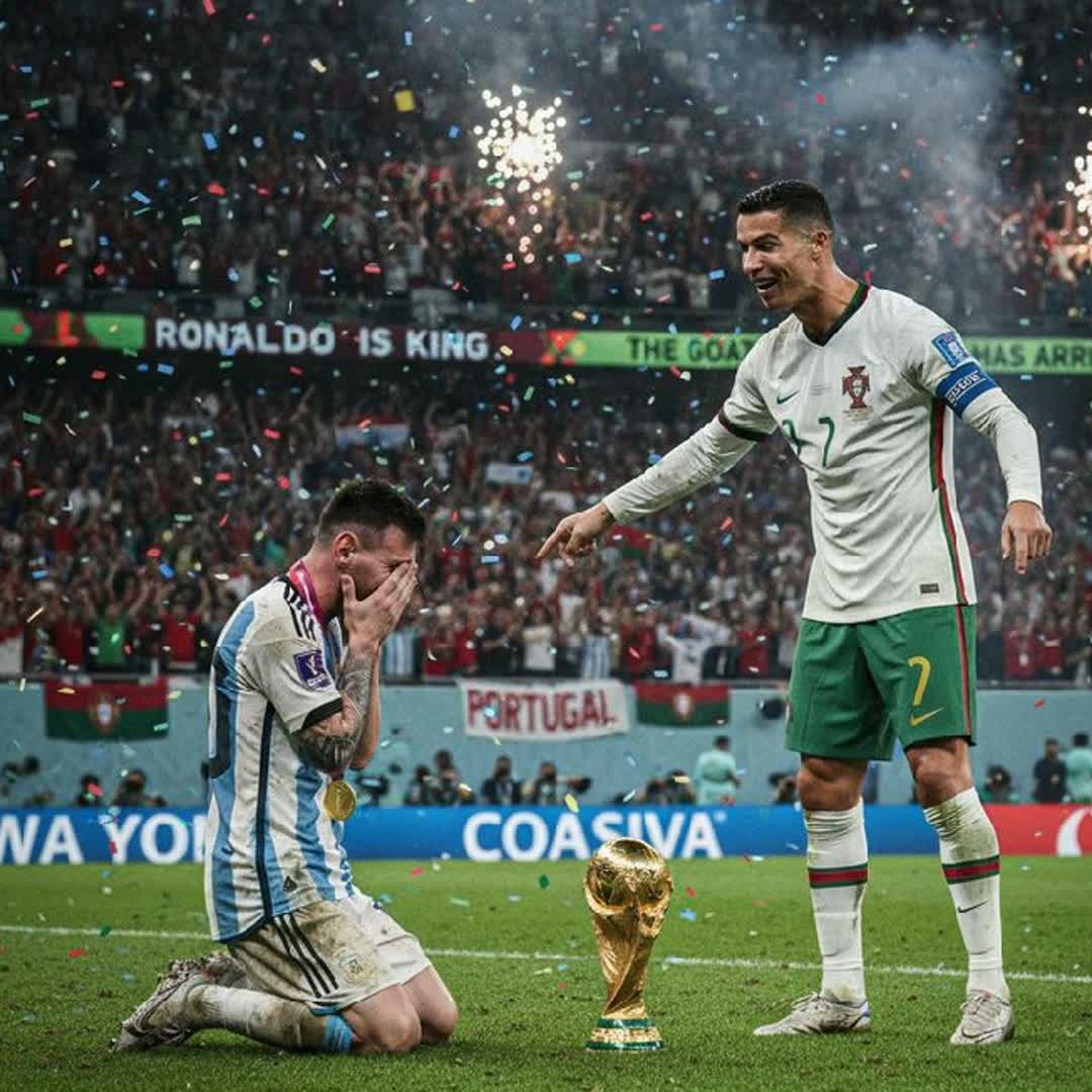 Post by Samuel Isaac: Wondering 🤔 if this as ever been true. Ball control is a lifestyle. Who is the goat 🐐? Ronaldo or Messi #buzzer...