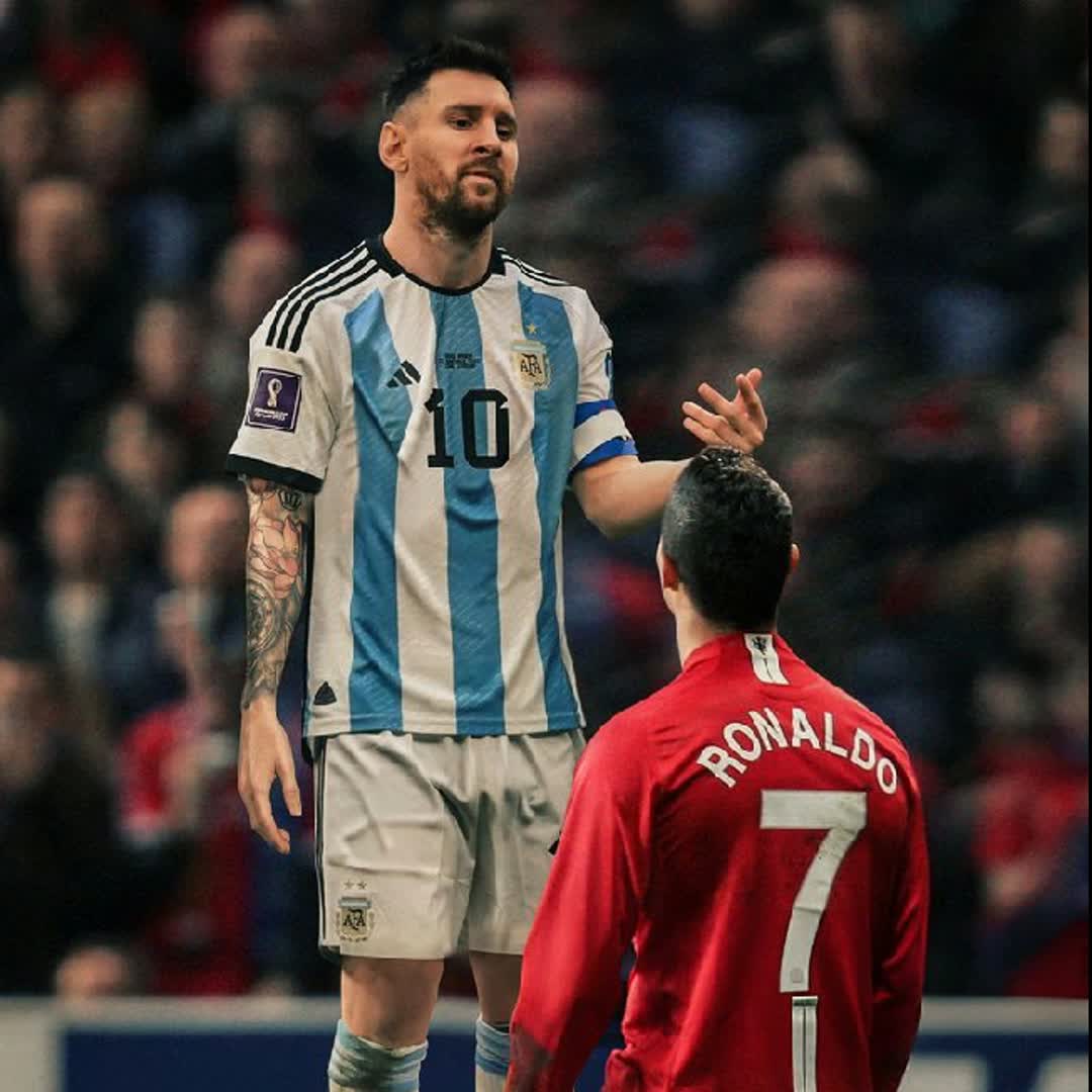 Post by Samuel Isaac: Two players. Two stories. One debate. What makes these two legends so special to you? 👇⚽ Ronaldo vs Messi? 🐐⚽...