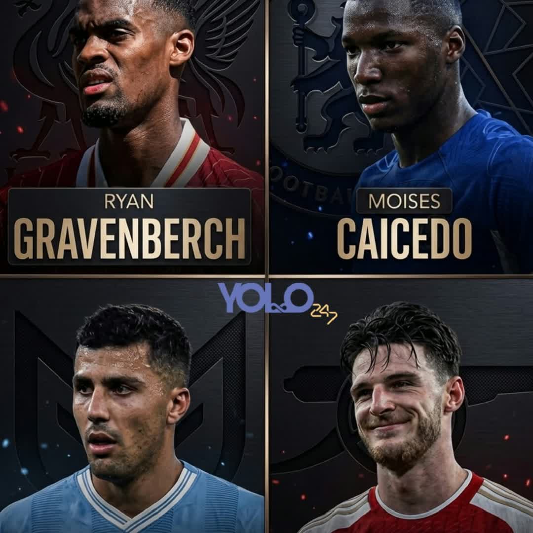 Post by Aduragbemi John: _*Who is the best midfielder here 👇*_ *RYAN GRAVENBERCH* ❤️ *MOISES CAICEDO* 💙 *RODRI* 🤩 *DECLAN RICE* 🔥...