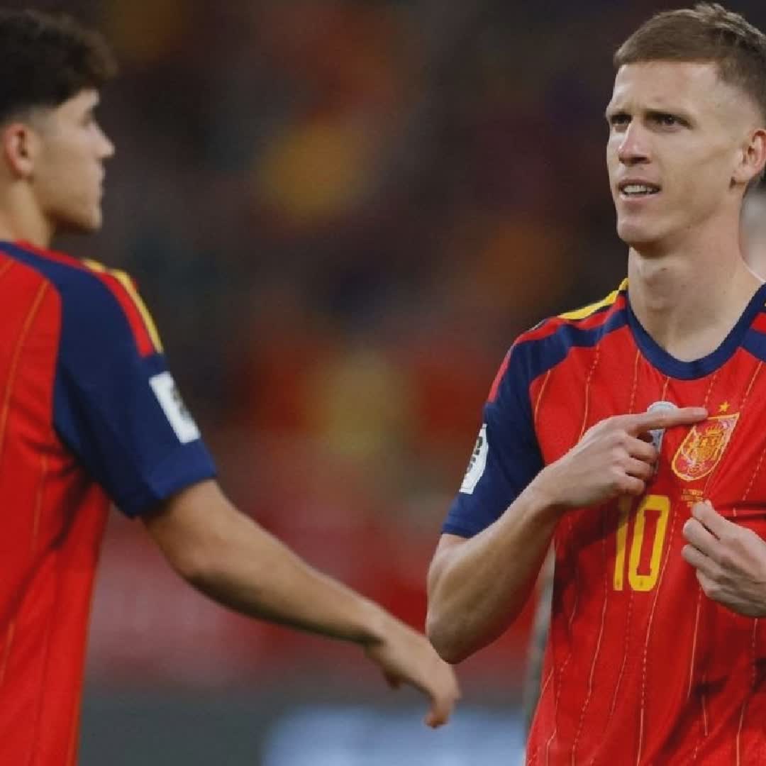 Post by Football Plug: 🚨🗣️ Dani Olmo: "This result is fine because we're qualified, but we wanted to win. We have to celebrate, but it's...
