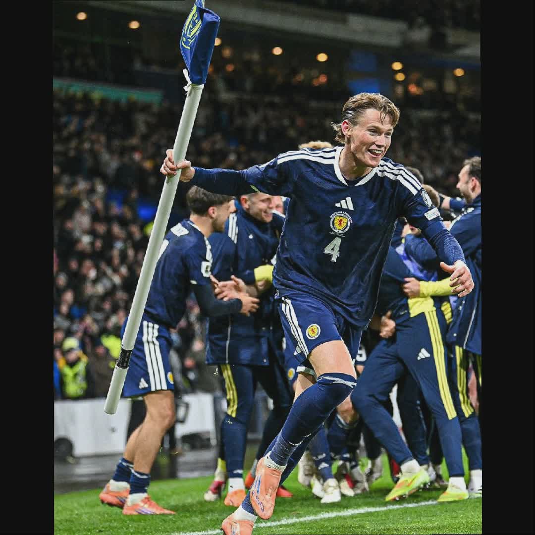 Post by Football Plug: Scotland qualify for the World Cup for the first time since 1998 👏🏆 Scott McTominay: “I’m taking the corner flag...