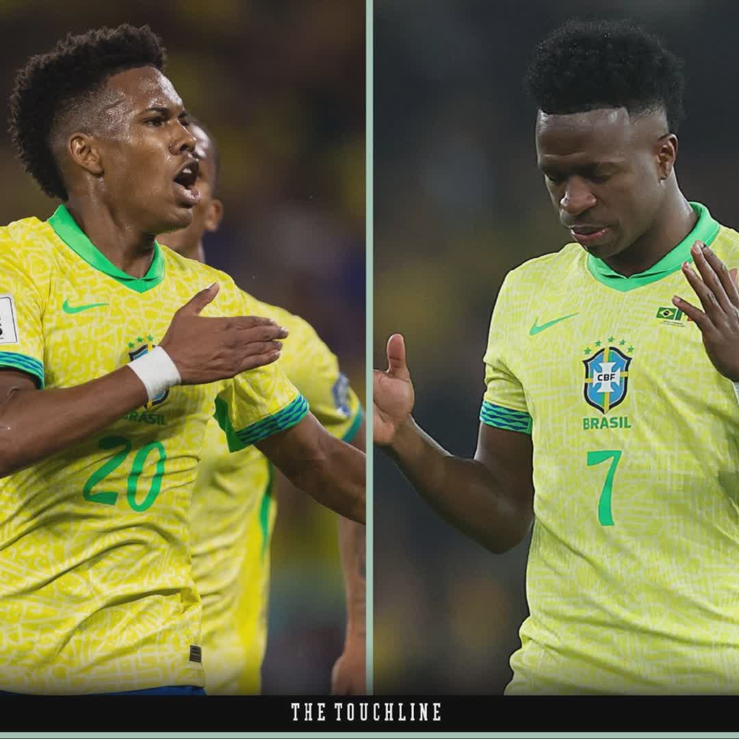 Post by Football Plug: 🚨 𝗡𝗘𝗪: Estêvão is now just 3 goals away from equalling Vinícius Jr.’s goal tally for Brazil’s national teams: •...