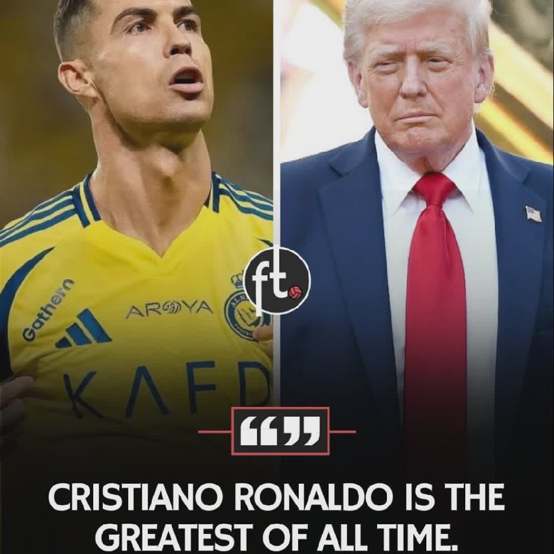 Post by Football Plug: 🗣️🇺🇸 Donald Trump: “Cristiano Ronaldo is the greatest of all time.” @kgaogelosathekge @cristianoronaldo666...