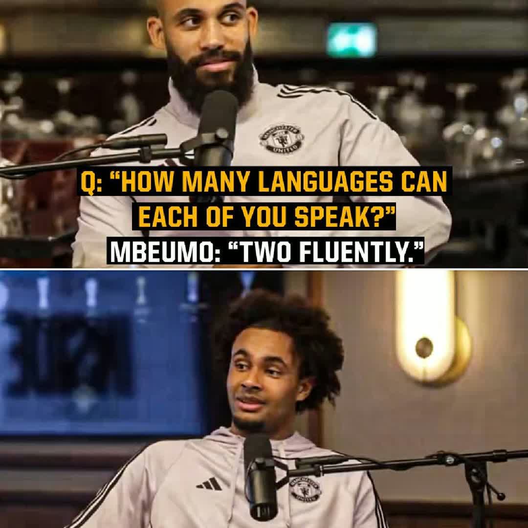 Post by We Go: Joshua Zirkzee couldn't helpBryan Mbeumo himself when said he speaks two languages fluently 😭 @benokon115
