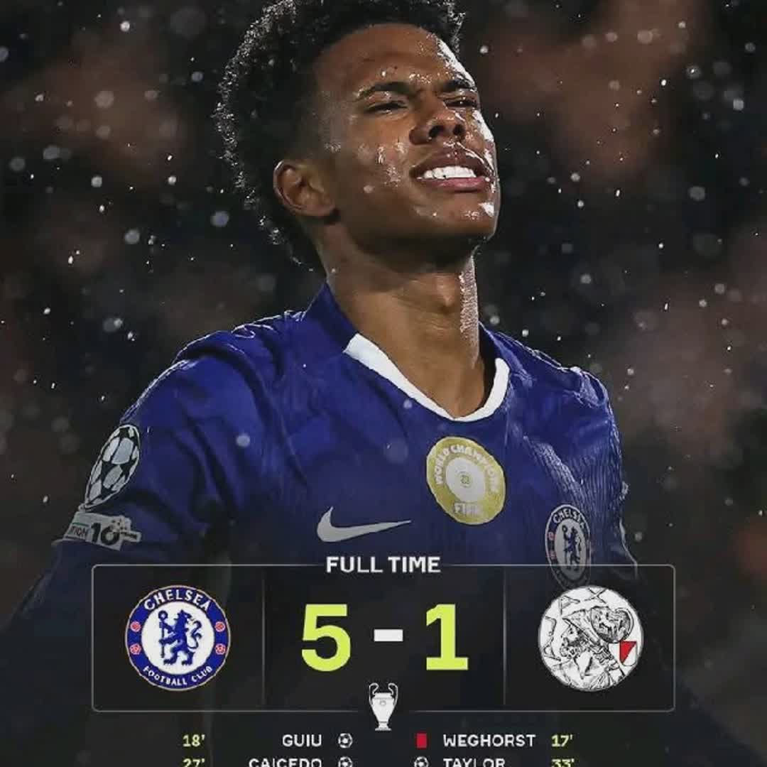 Post by Temitope Youngsexy: Chelsea 5-1 ajax @krishnatharu8097 @m7b @cyrus @reabetswe @pivale1141 @tshepihustlemom @cadera1796 @ajremix39...