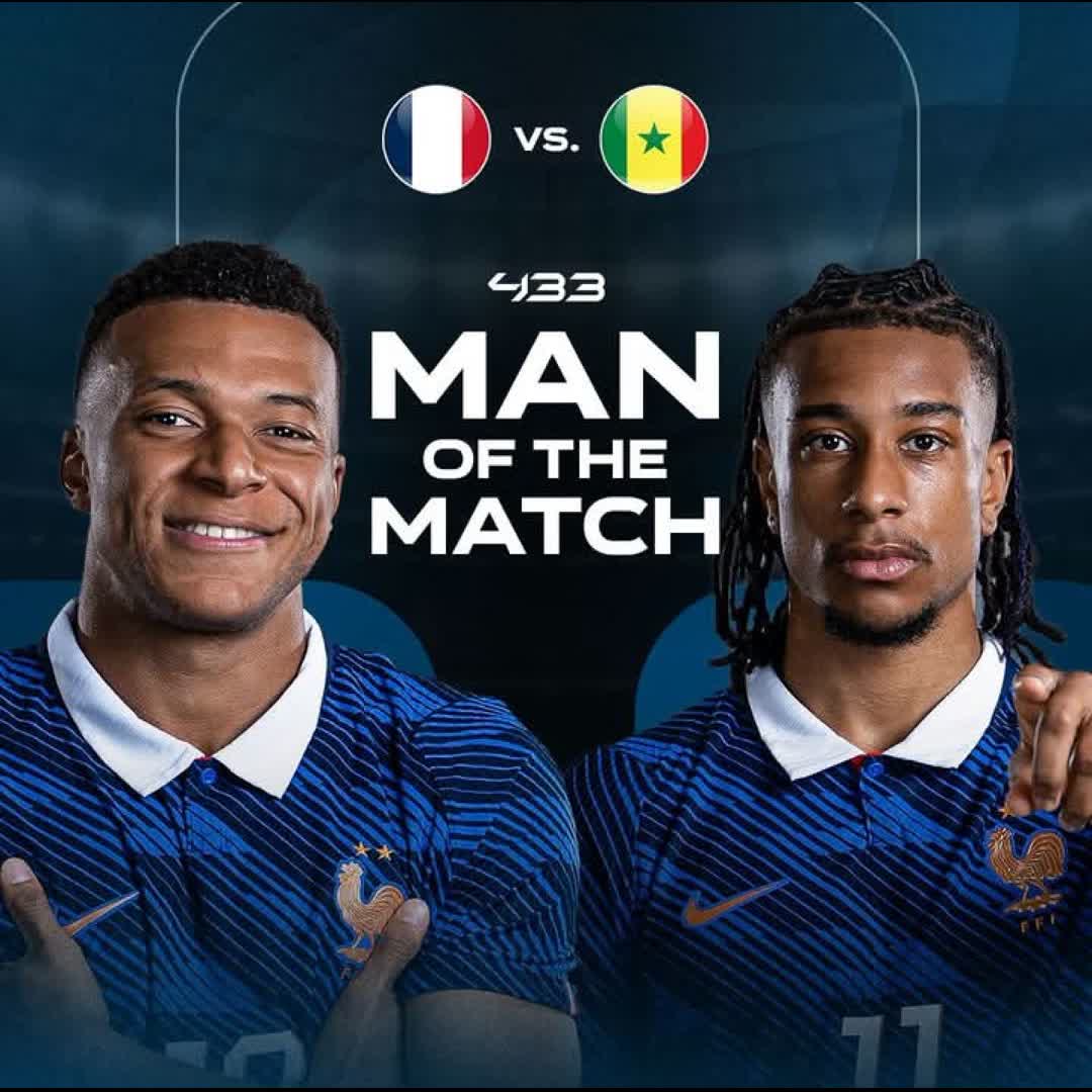 Post by Sport Sailor: 🇫🇷 🆚 🇸🇳 𝐕𝐎𝐓𝐄 𝐘𝐎𝐔𝐑 𝐌𝐀𝐍 𝐎𝐅 𝐓𝐇𝐄 𝐌𝐀𝐓𝐂𝐇 🗳️ Dah Olise dey ball o, absolute World Class Player,...