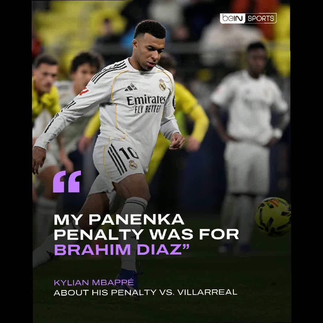 Post by TouchLine Takes: 😅😅 A penalty with a special dedication from Mbappé to Brahim Daiz 💔 #buzzer #follow #football #sports #mbappe...