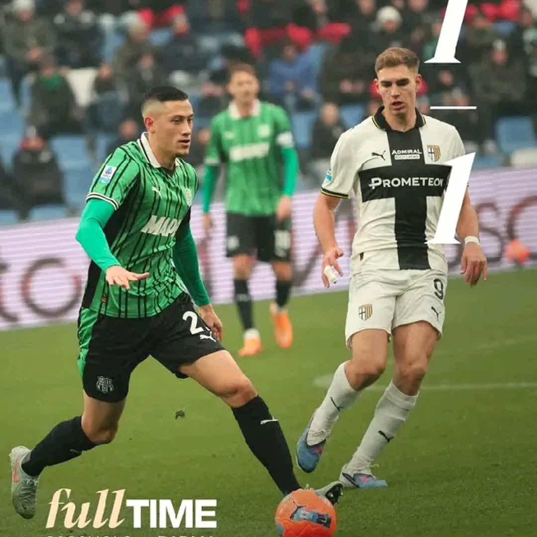 Post by Alex V: Full time Sassuolo vs parma Serie A #fyp #Daily #football #soccer #trending #foryou #follow #serieA