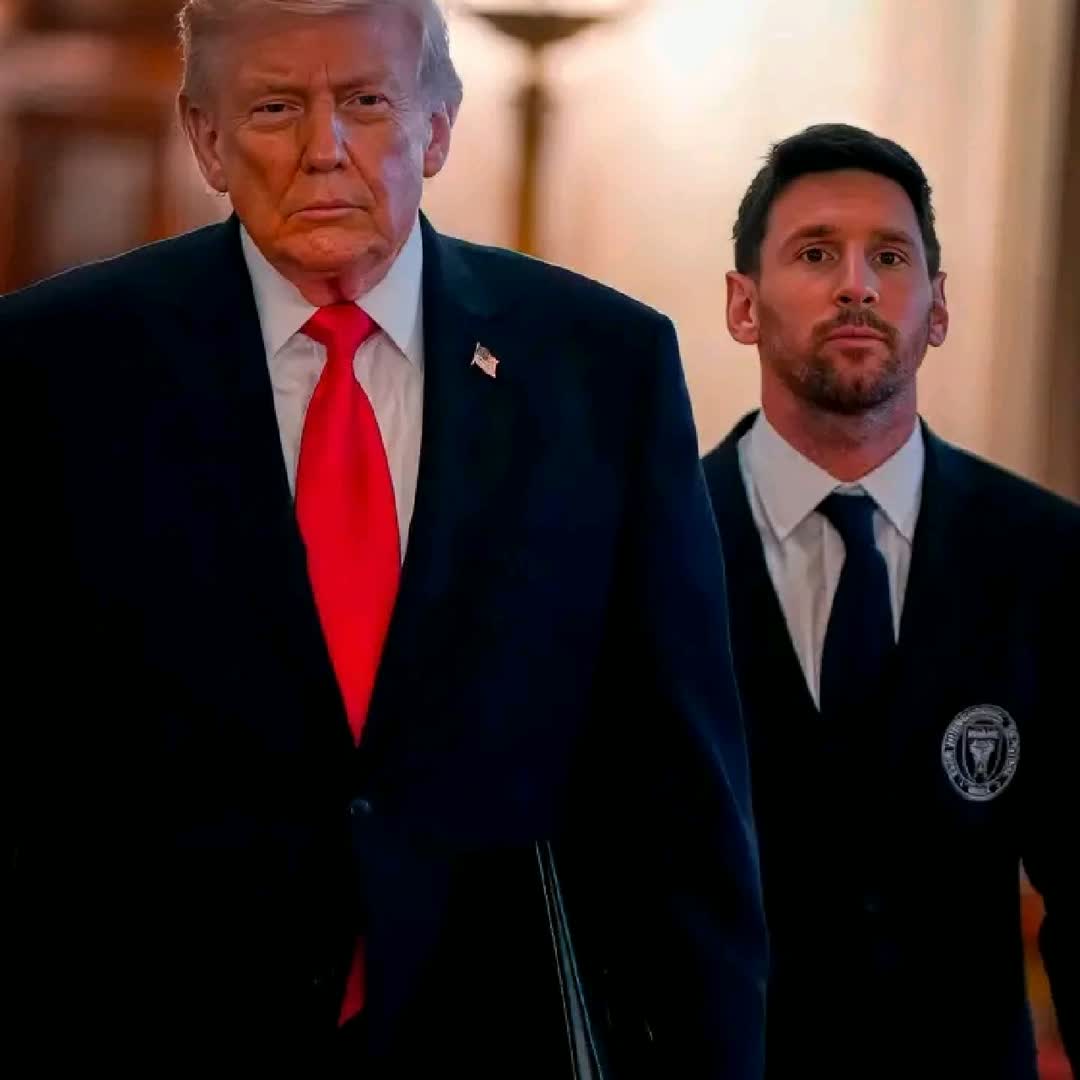 Post by Cyprian Sunday: Lionel Messi visits Donald Trump at the White House 🇺🇸 #buzzer #viral #sports #Daily #buzzer_fan_official...