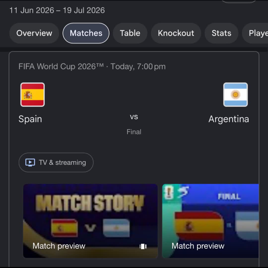 Post by Timing 444: Who are you supporting today 🇪🇸Vs🇦🇷