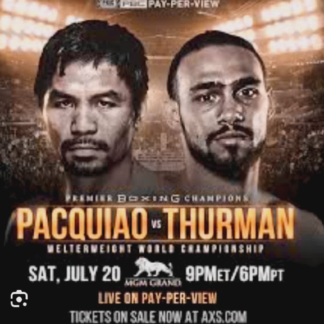 Post by Manny Pacquiao: @Pacquiao Vs Thurman #buzzer #fyp #Daily #viral #sports #buzzer_fan_official #Game