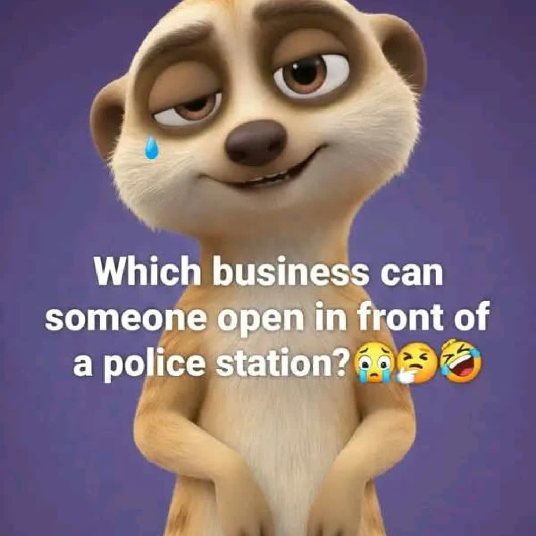 Post by JAMES MAIYAKI EZEKIEL: 😂😂 Think well before you answer Which business fit open for police station front? 🚓👇 @banjistephen07 @tumingan...