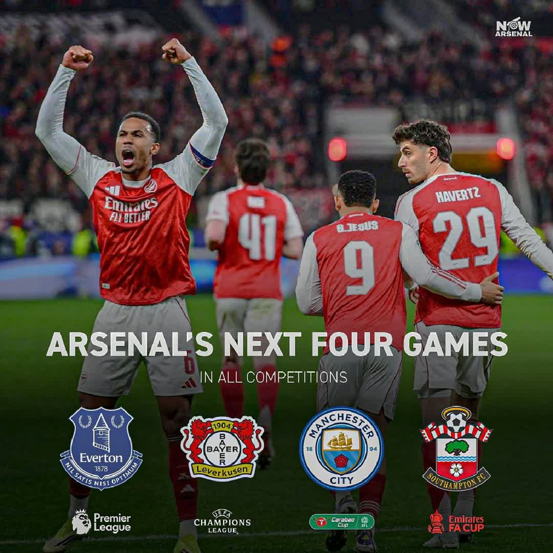 Post by Țúǰâñ òɓṣ̌ú: Arsenal’s next four games all come in four different competitions. If Mikel Arteta’s side are serious about winning...
