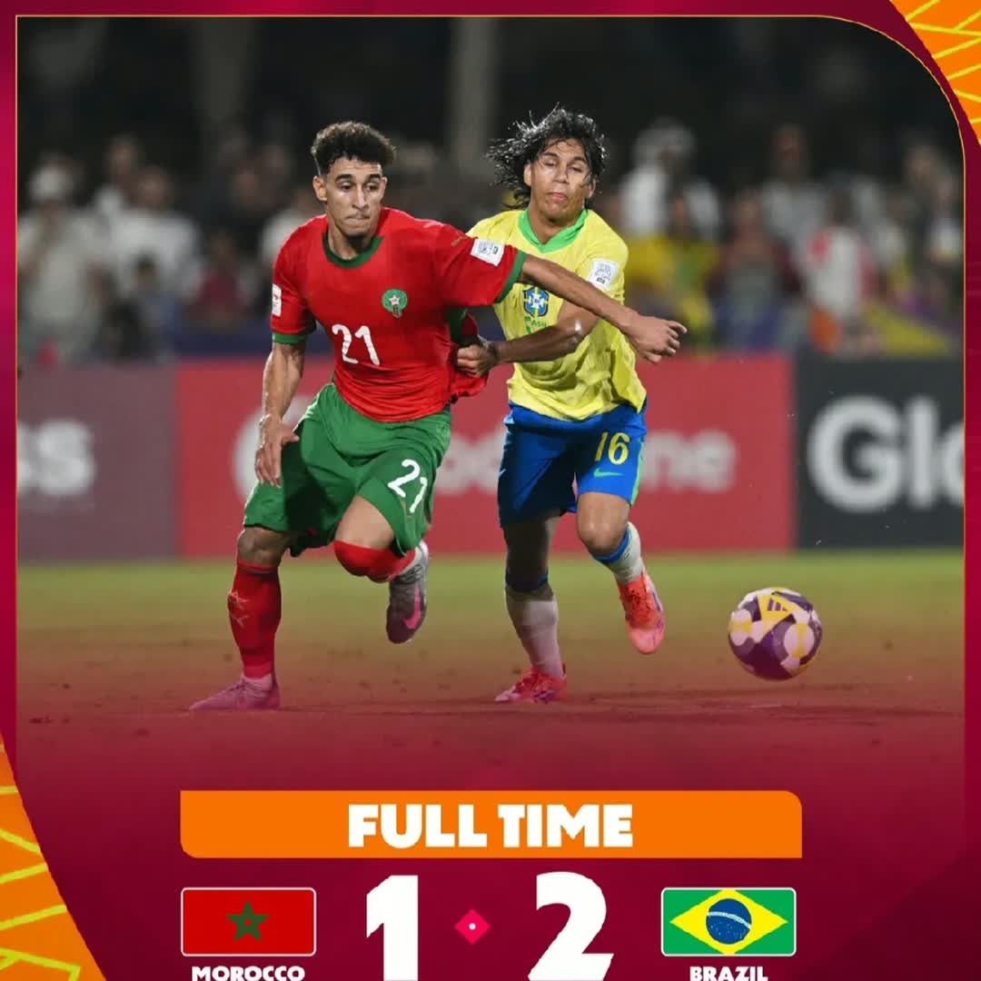 Post by Morocco National Team: Full-time!1-2 Our journey at the FIFA U-17 World Cup Qatar 2025M comes to an end. So proud of you all! #buzzer #fyp...