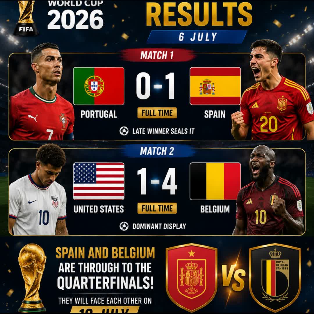 Post by MN Tuke: 🏆 Quarterfinal dreams are alive! 🔥 🇪🇸 Spain edge Portugal to book their spot, while 🇧🇪 Belgium cruise past the...