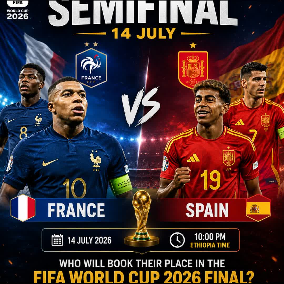 Post by MN Tuke: 🔥 The first semifinal takes place today: | 14 July 🔥 Who will book their place in the FIFA World Cup 2026 Final?...