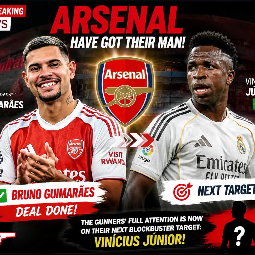 Post by MN Tuke: Arsenal have landed their midfield maestro, Bruno Guimarães! 🇧🇷✅ 👀 and turning their full attention to their next...