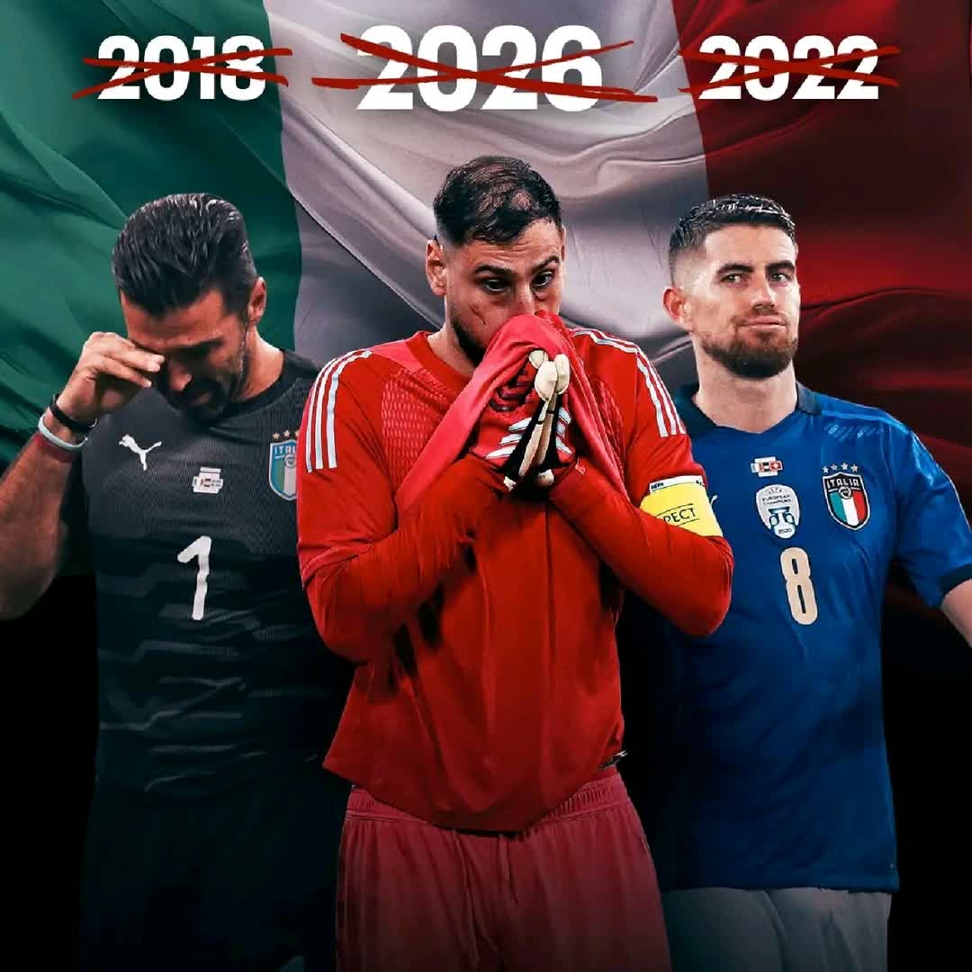 Post by Hashim mohammednur: Italy miss out on a THIRD consecutive World Cup after losing on penalties to Bosnia-Herzegovina! 😮 @abasyaer...