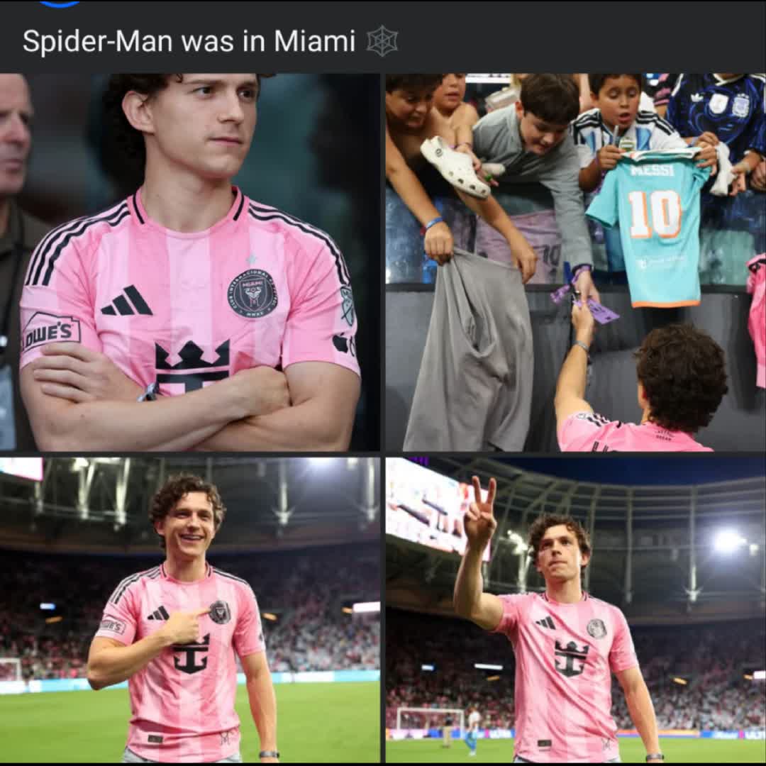 Post by Sylva BOTOU: Spider-Man was in Miami 🕸