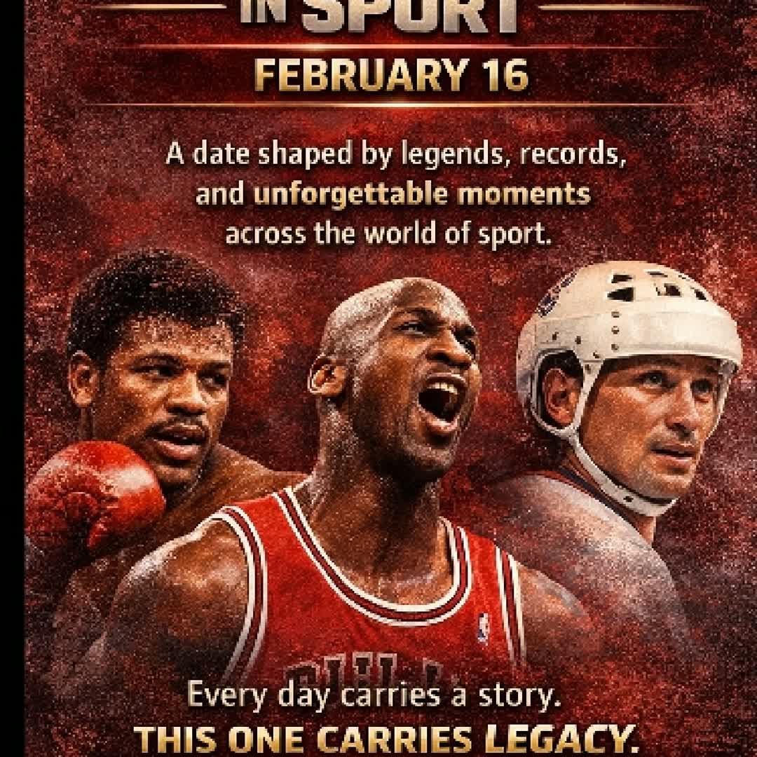 Post by Bel Kiru: TODAY IN HISTORY IN SPORT 📅 FEBRUARY 16 A date shaped by legends, records, and unforgettable moments across the...