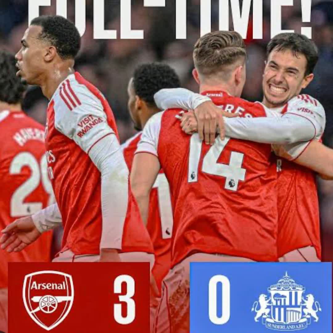 Post by karsim Markos: Arsenal defeated Sunderland 3–0 on February 7, 2026, in their most recent Premier League meeting at the Emirates...
