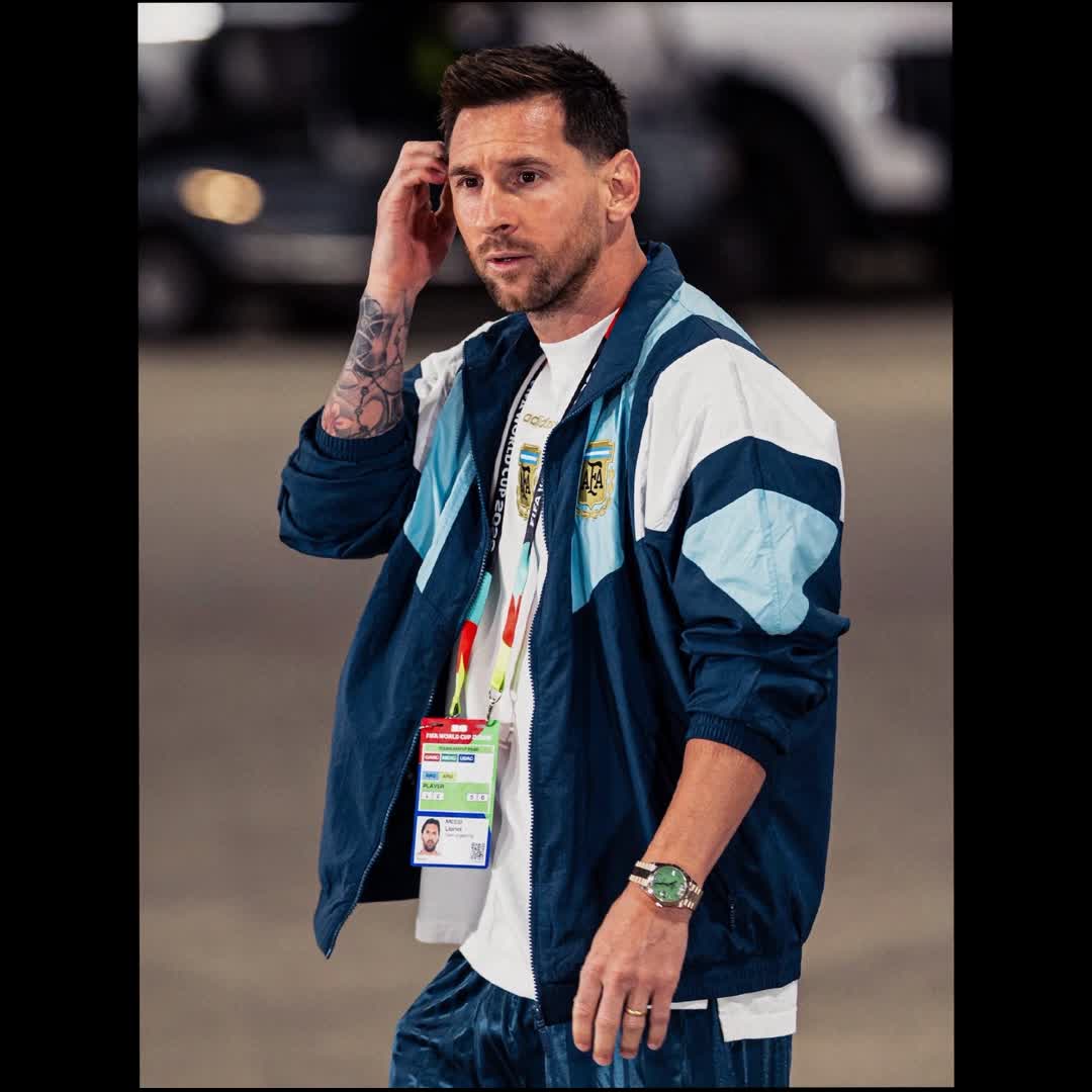 Post by American Sports: Lionel Messi, The World Cup's all-time leading goalscorer. Pulled up wearing a Rolex Day-Date 40 so we knew what...