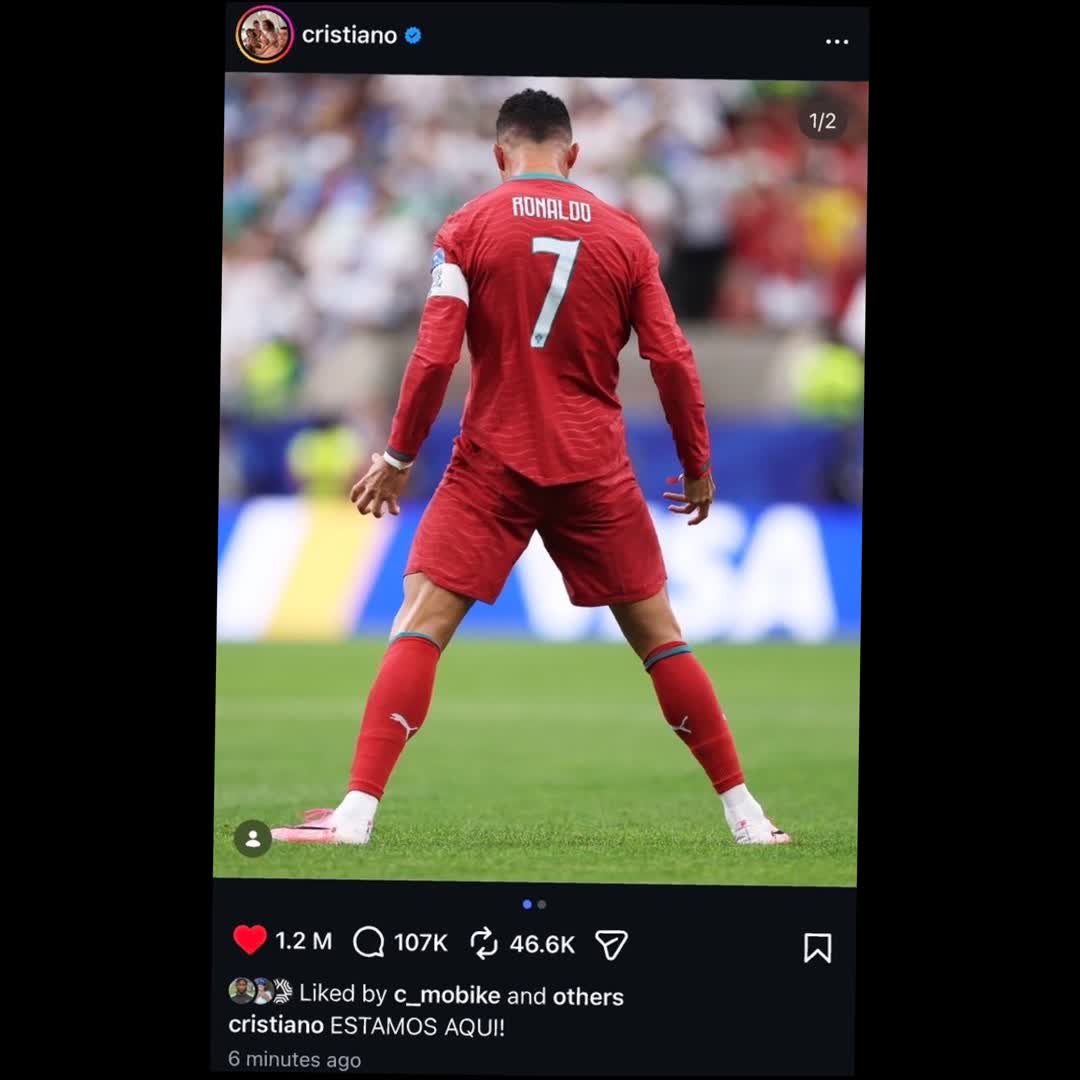 Post by American Sports: 1.2m likes in 6 mins????💀 #football #sports #followers #ronaldo #CR7 #cristianoronaldo #cristiano_ronaldo_cr7