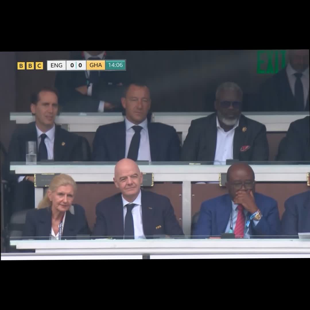 Post by American Sports: Does the FIFA president ever go home? 😂 #buzzer #viral #fyp #sports #Daily #football #soccer #trending #foryou...