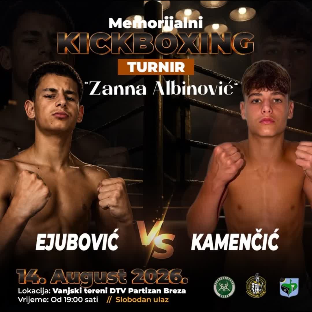 Post by Spartak Gym: 🔴 Hamza Ejubović iz Kick Box Kluba Hadžići ukrstit će rukavice sa 🔵 Mirzom Kamenčićem iz Tom Cat Team-a Tuzla. 🔥...