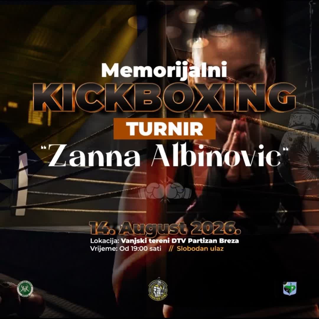 Post by Spartak Gym: 🥊 MEMORIJALNI KICKBOXING TURNIR „ZANNA ALBINOVIĆ“ 🥊 Sa ponosom najavljujemo održavanje Memorijalnog kickboxing...