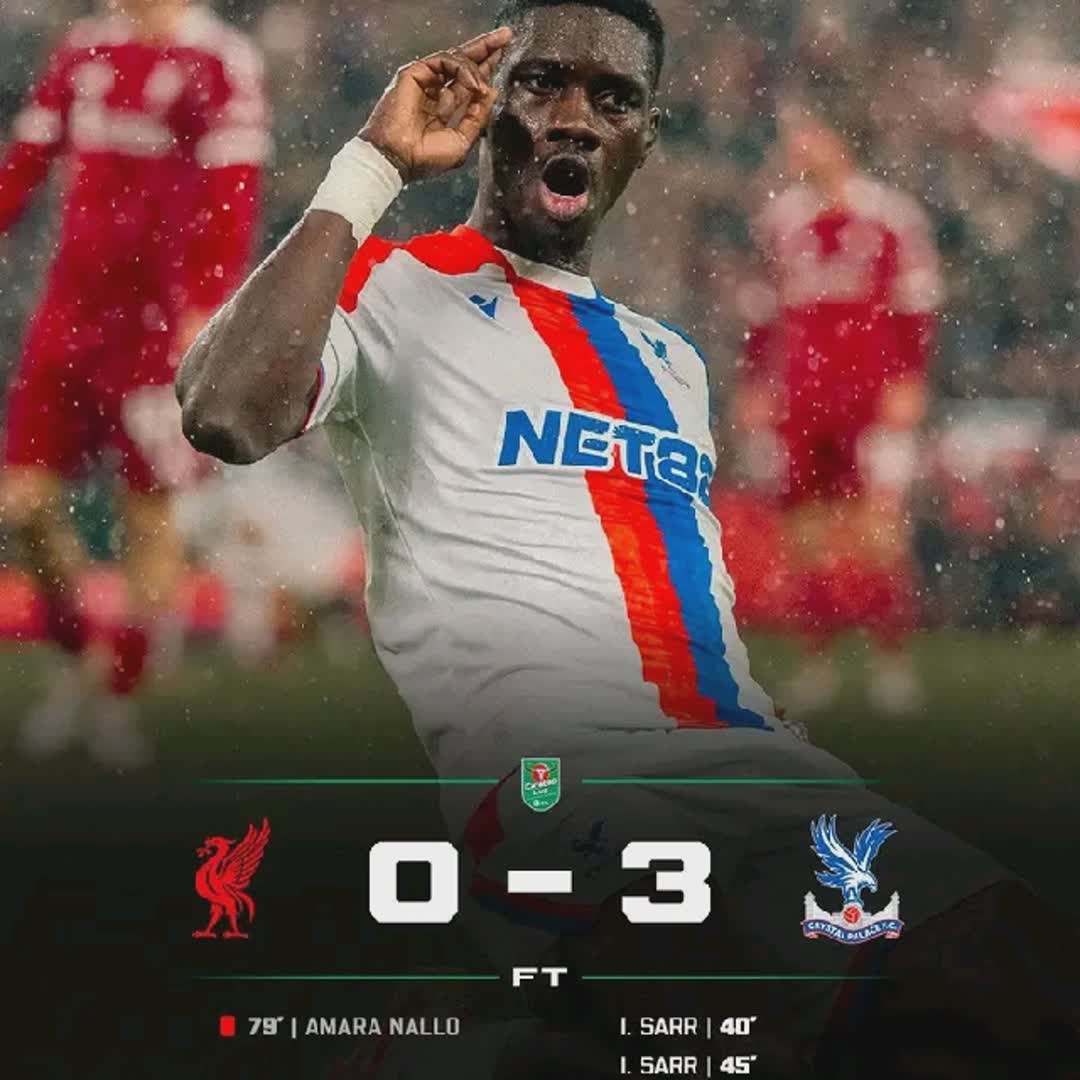 Post by Stars Football Updates: Liverpool lose to palace once again Making it 4 loses in 5 official games and Writz yet to score🥹